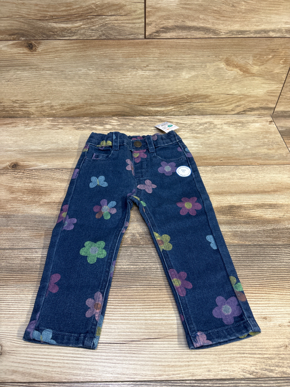 NEW Garanimals Straight Leg Floral Jeans Blue sz 12m