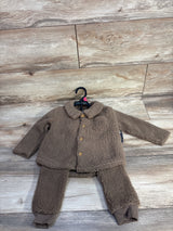 NEW Modern Moments 2pc Fleece Sherpa Outfit Brown sz 18m