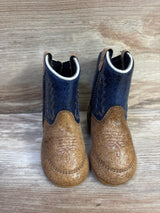 Boot Barn Old West Poppet Round Toe Boots Brown sz 3c
