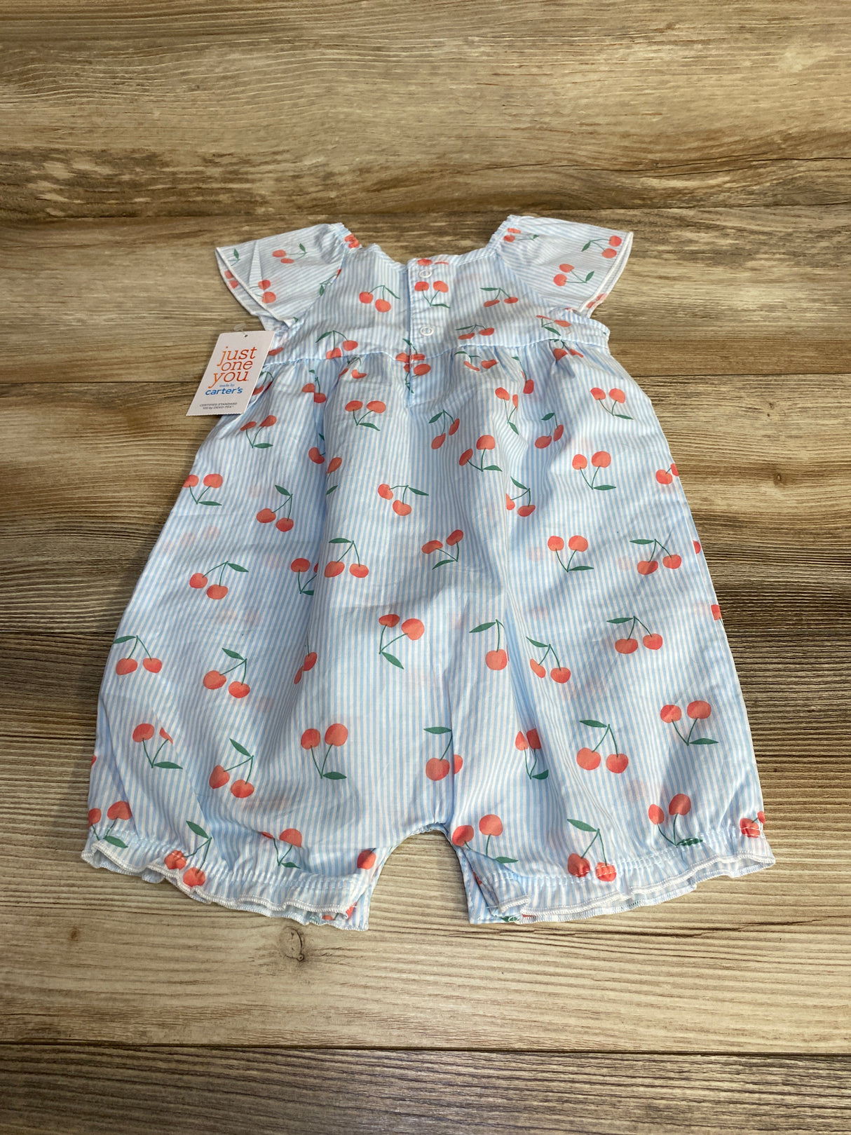 NEW Just One You Cherry Print Romper Blue sz 18m