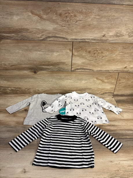 NEW Mighty Goods 3pk Dog Print Shirts Grey sz 3m - Me n Mommy To Be