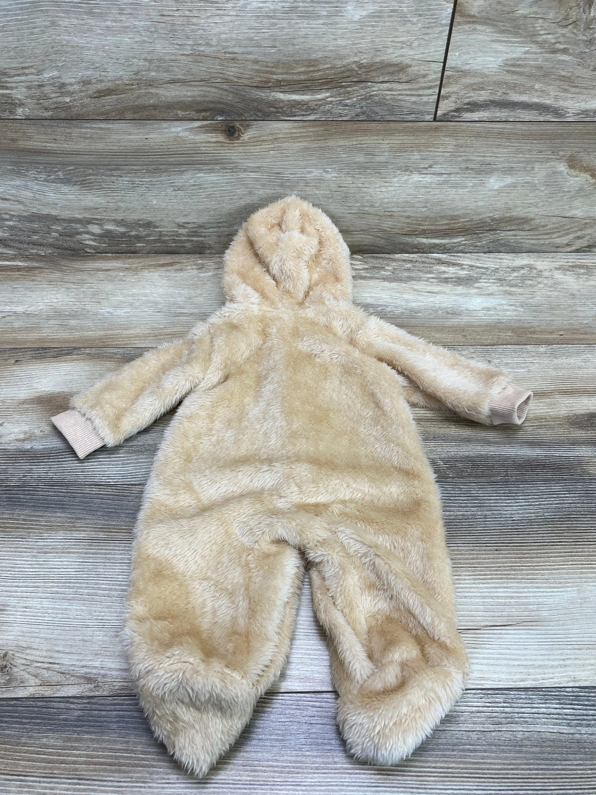 NEW Shein Bear Hooded Jumpsuit Brown sz 1-3m