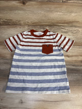 Carter's Striped Pocket Shirt Rust sz 4T