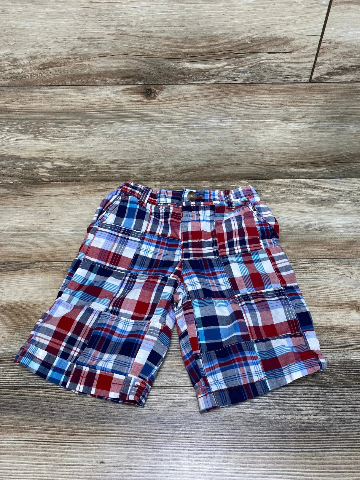 Children's Place Plaid Shorts Red sz 5T