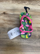 NEW Wonder Nation Girls' Printed Flip Flops Pink Sz 5c/6c