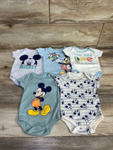 Disney Baby 5pk Mickey Mouse Bodysuits Blue sz 0-3m
