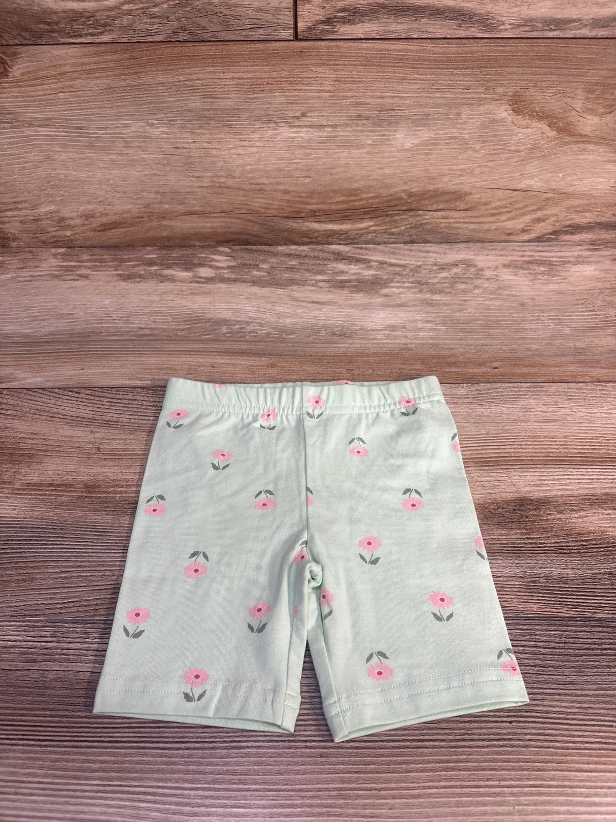 Carter's Floral Bike Shorts Green sz 3T