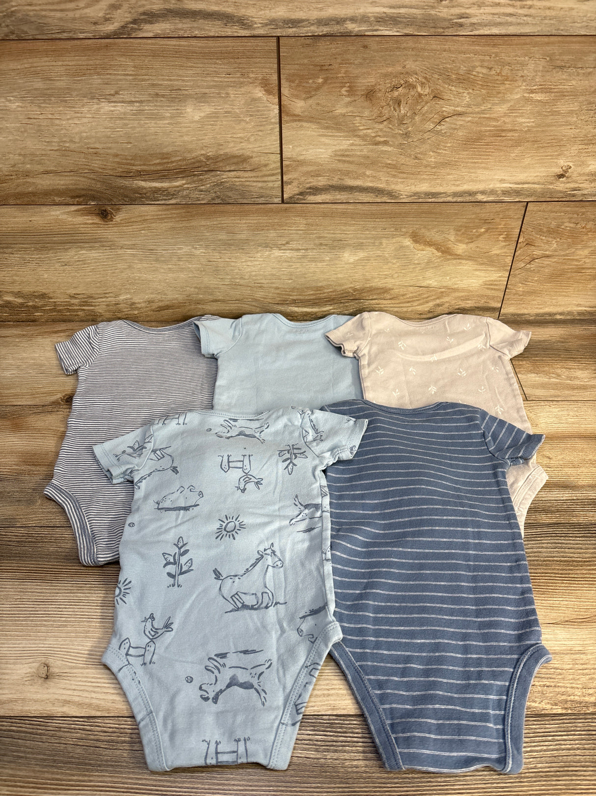 Just One You 5pk Bodysuit Set Blue sz 9m