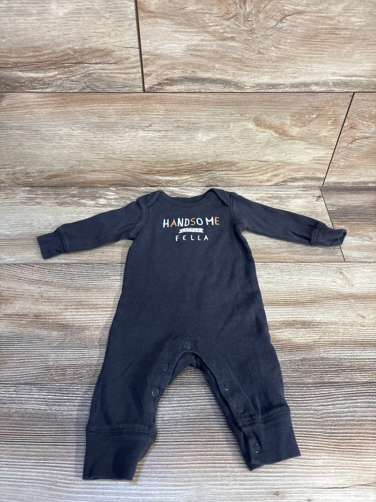 Carter's Handsome Little Fella Coverall Grey sz 3m