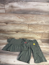 NEW Cat & Jack Long Sleeve Peplum Top & Pants Set Green sz 3T