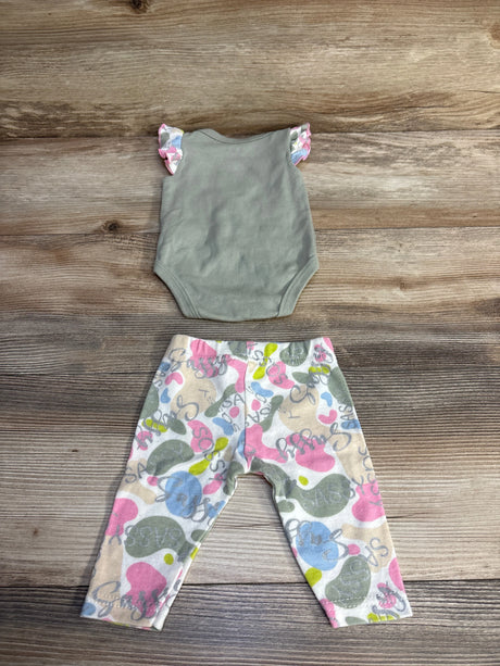 eplay 2pc Sassy Like My Mom Bodysuit & Pants Green sz 0-3m - Me n Mommy To Be