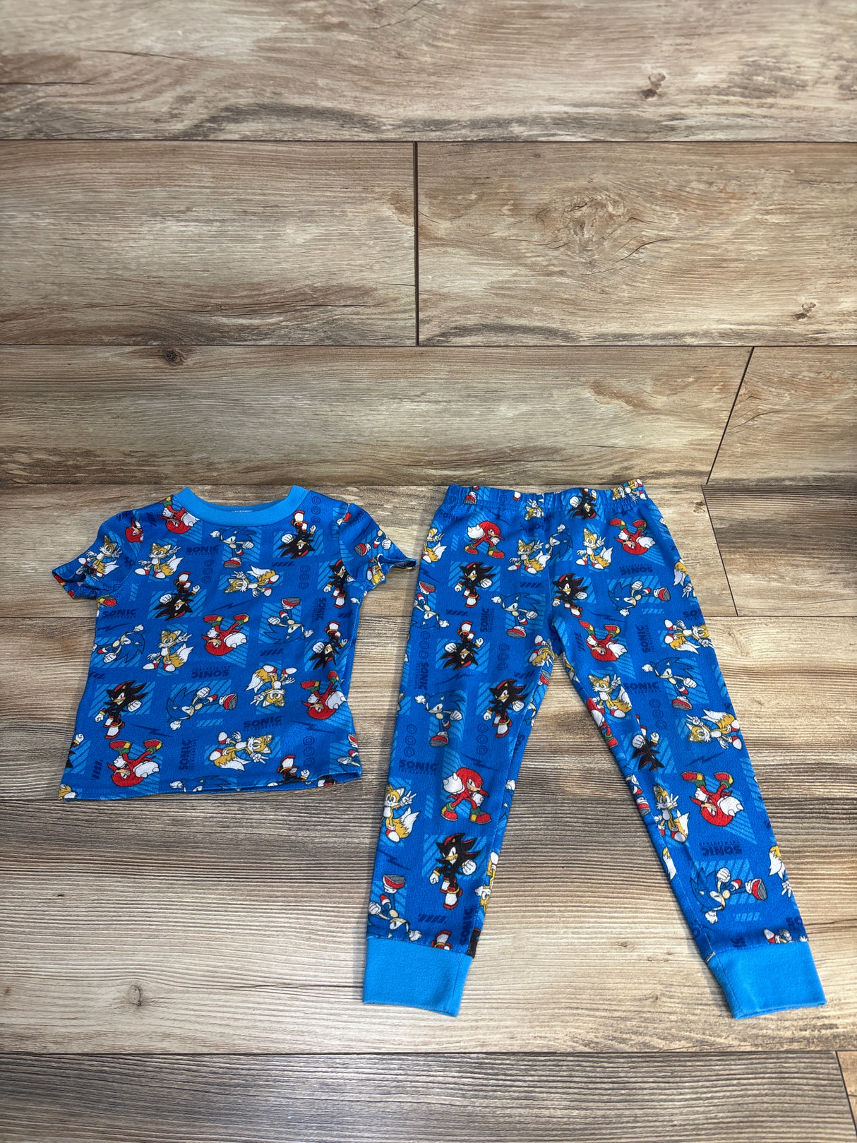 Sonic 2pc Pajama Set Blue sz 4T