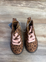 NEW Cat & Jack Toddler Girls' Amaya Zipper Leopard Print  Combat Boots Brown Sz 5c