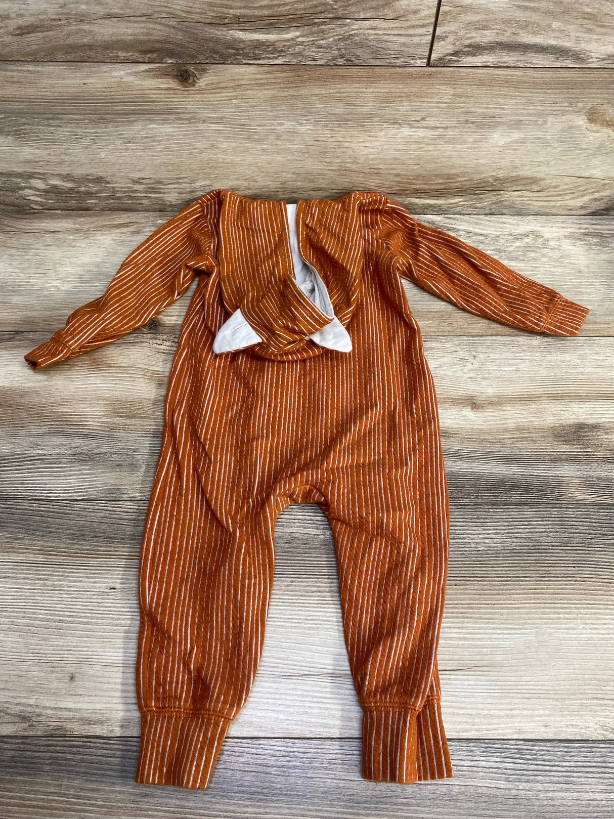 Cat & Jack Textured Hooded Coverall Rust sz 12m