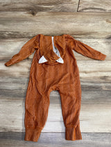 Cat & Jack Textured Hooded Coverall Rust sz 12m