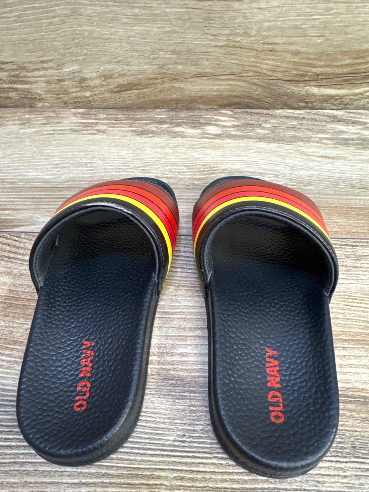 Old Navy Pool Slide Black sz 12-13c