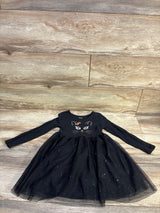 Jumping Beans Halloween Cat Long Sleeve Dress Black sz 4T