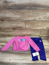 NEW Hurley 2pc Long Sleeve Shirt & Leggings Set Pink sz 5T