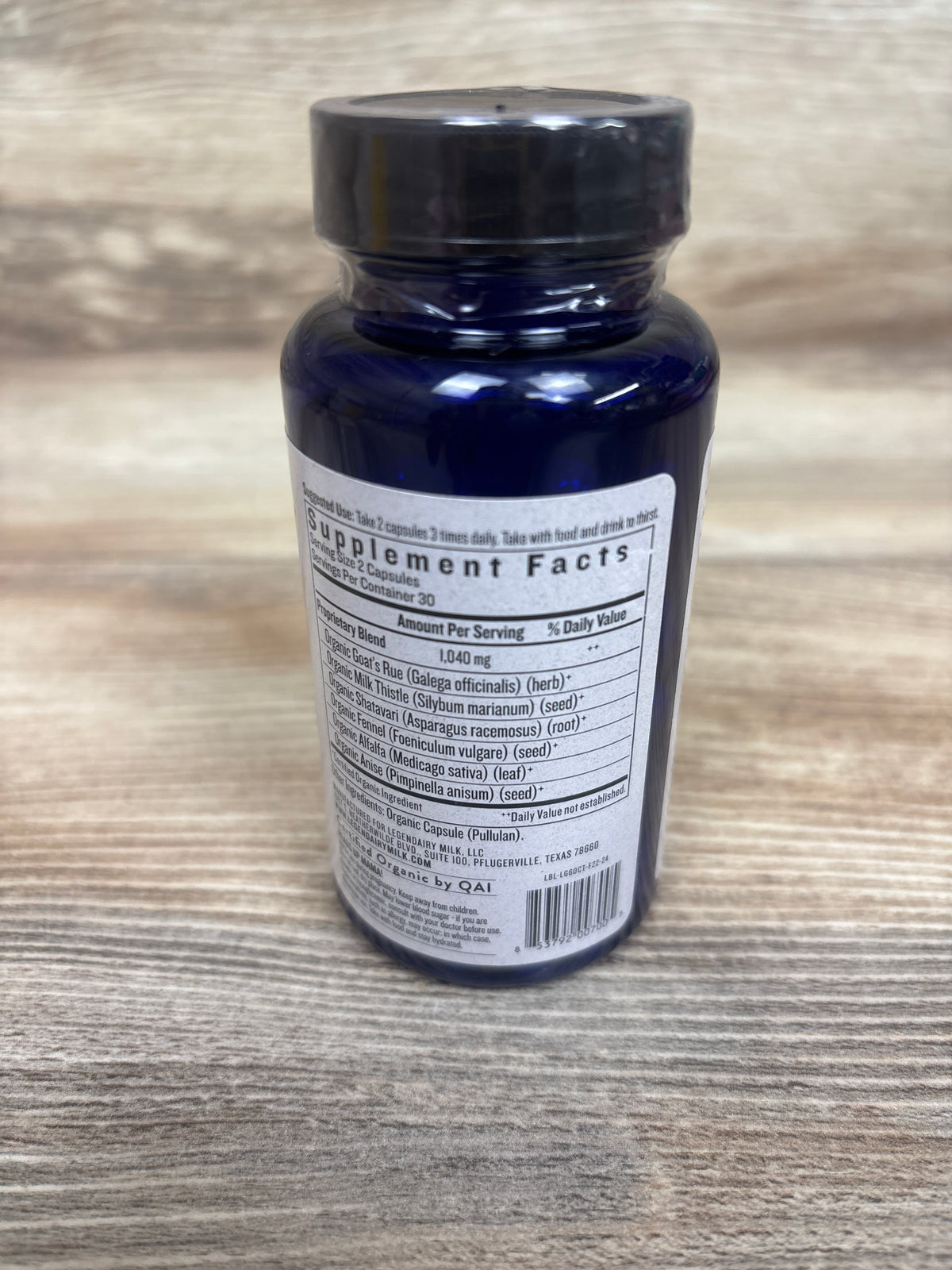 NEW LegendaryMilk Liquid Gold Lactation Vegan Supplement Capsules 60ct.