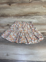 Little Co. Floral Vine Tiered Button Front Skirt sz 2T