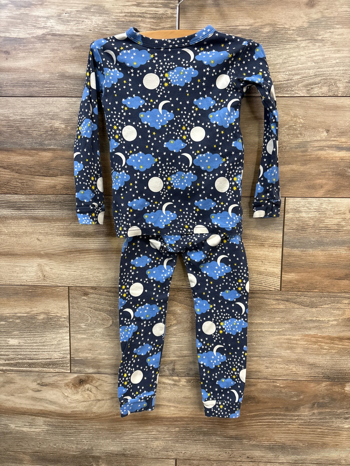 Baby Gap 2pc Moon & Stars Pajama Set Navy sz 4T - Me n Mommy To Be