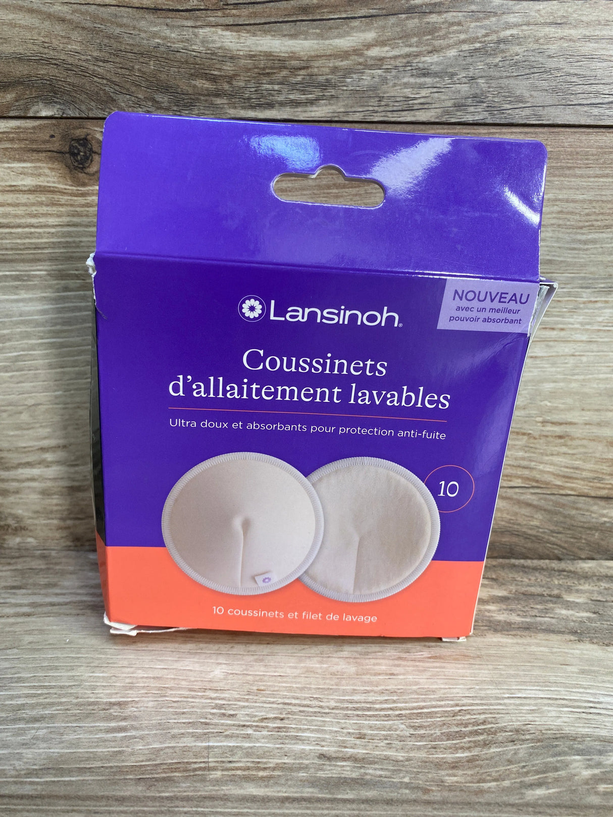 NEW Lansinoh Washable Nursing Pads, 10ct