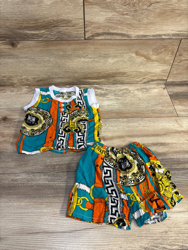 2pc Tank Top & Shorts Blue sz 3m - Me n Mommy To Be