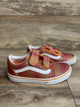Vans Old Skool V 'Sunrise Glitter' Sneakers Orange sz 13c