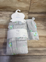 NEW Toby 2pc Hat & Swaddle Wrap Blanket Grey