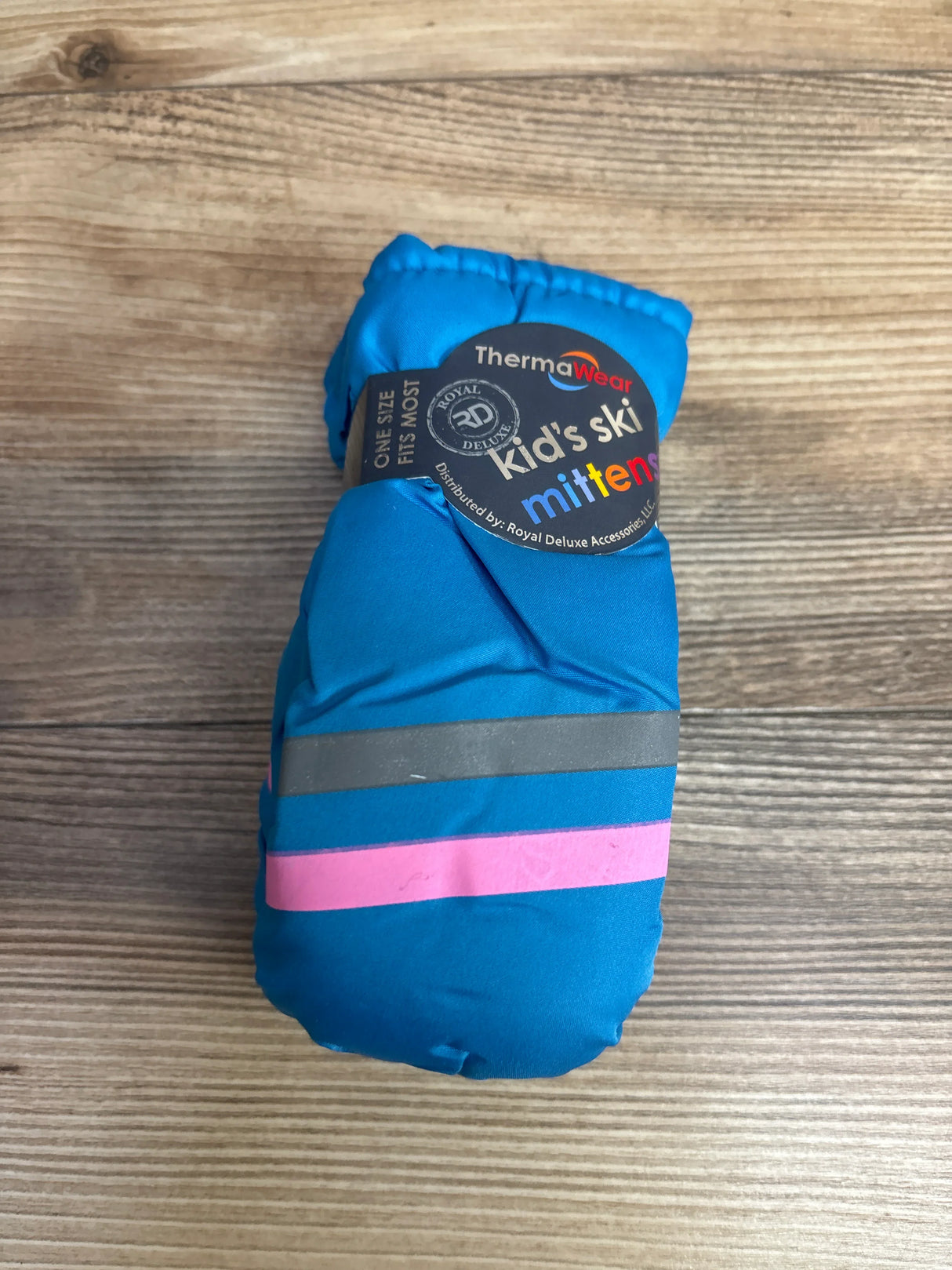 NEW ThermaWear Kid's Ski Mittens Blue OSFM