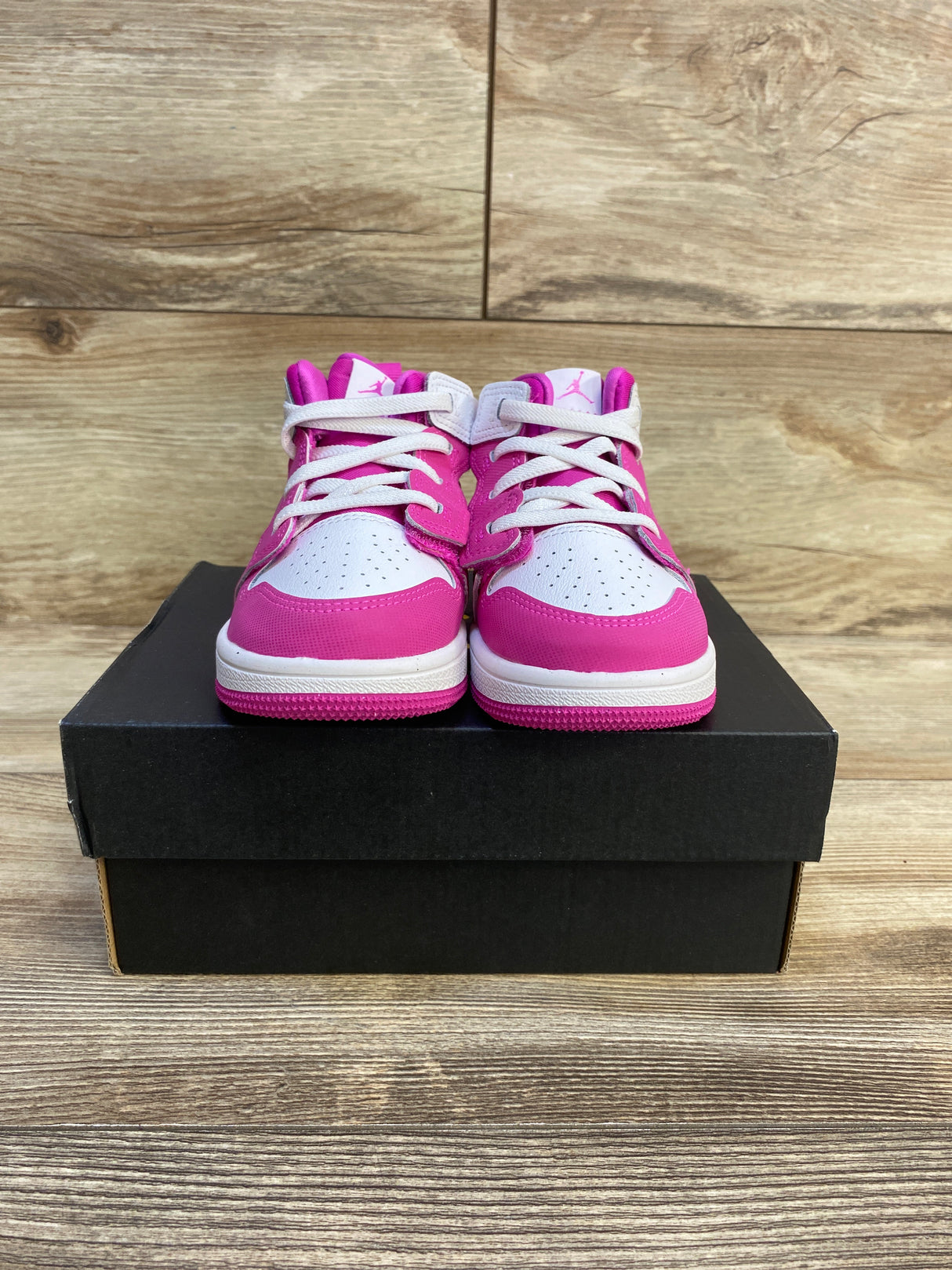 Air Jordan 1 Mid RM EasyOn TD 'Fire Pink' Sneakers sz 8c