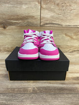 Air Jordan 1 Mid RM EasyOn TD 'Fire Pink' Sneakers sz 8c