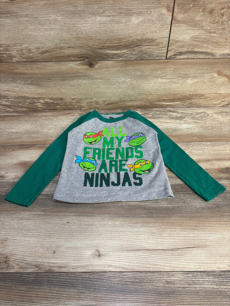 Nickelodeon TMNT All My Friends Are Ninjas Shirt Green sz 3T - Me n Mommy To Be