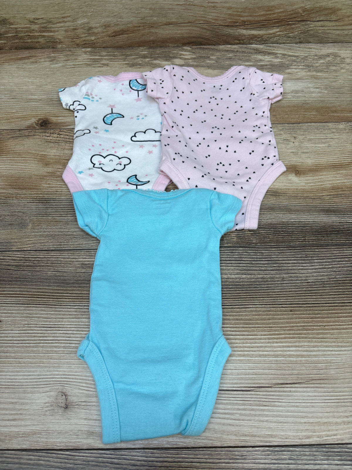 Gerber 3pk Bodysuits Pink sz Preemie
