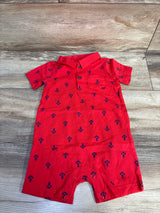 NWOT Simple Joys Polo Shortie Romper Red sz 18m
