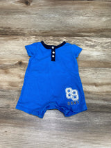 DKNY Henley Shortie Romper Blue sz 0-3m - Me 'n Mommy To Be