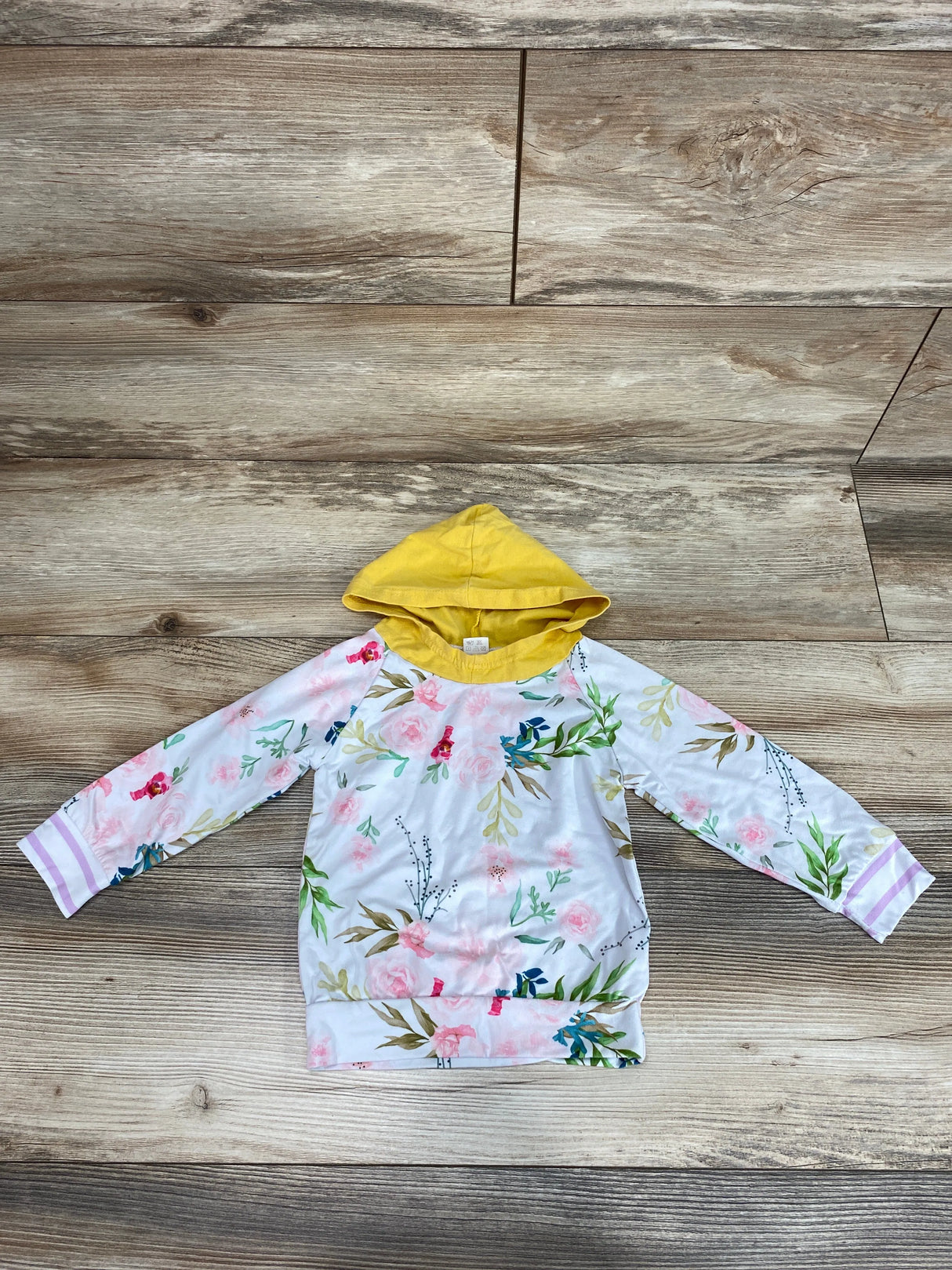 Hooded Floral Shirt White sz 9m