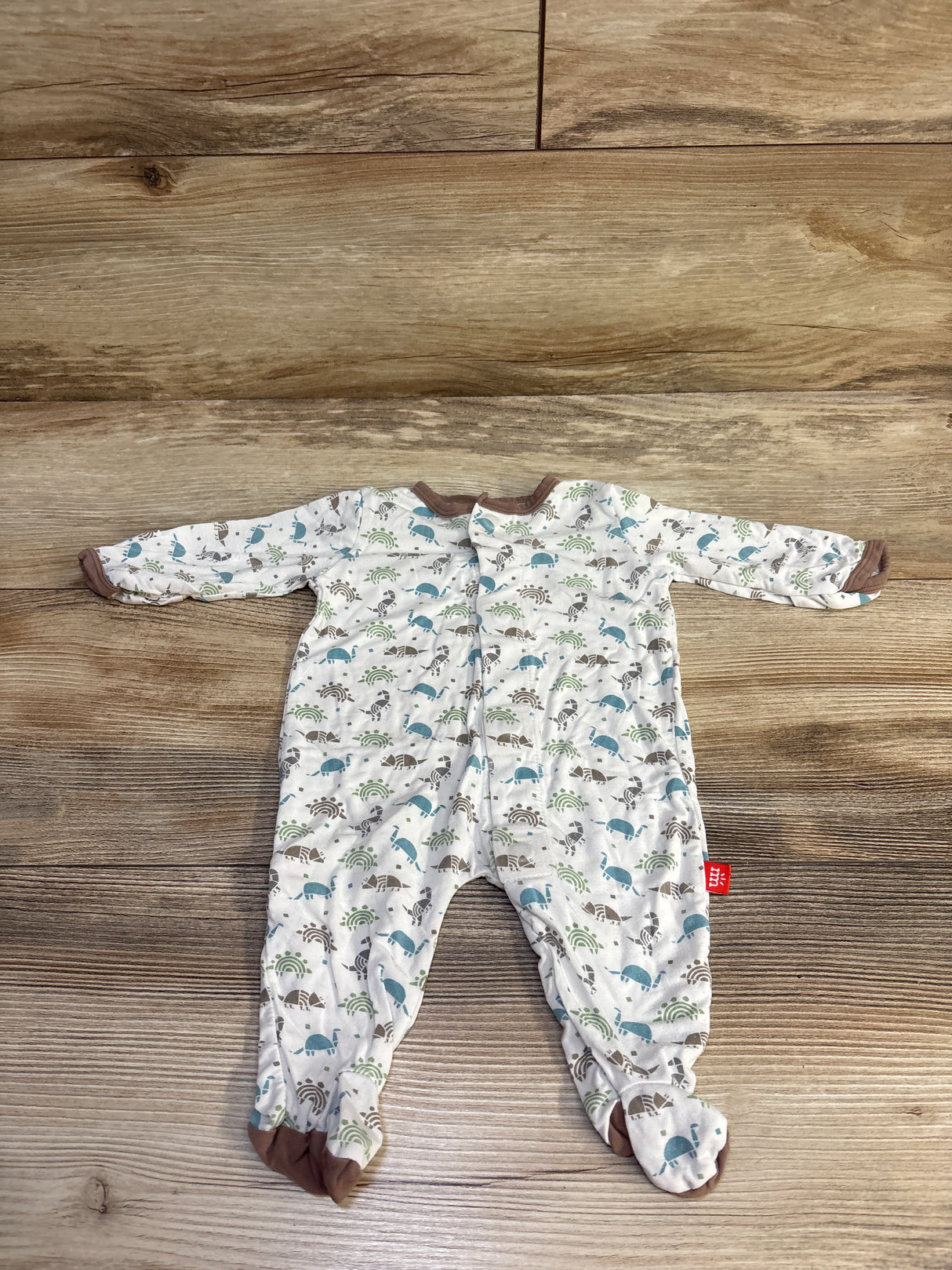 Magnetic Me Modal Footie White sz Newborn