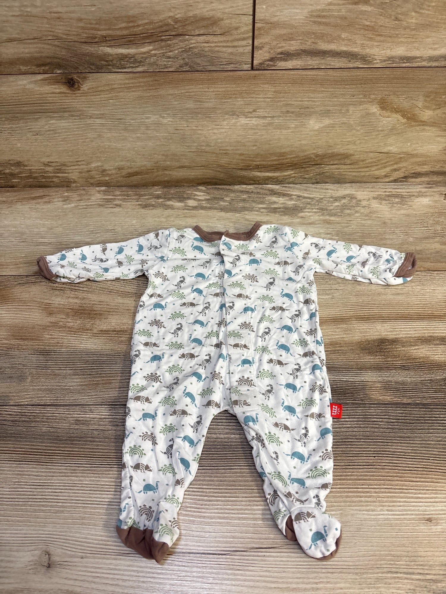 Magnetic Me Modal Footie White sz Newborn