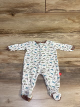 Magnetic Me Modal Footie White sz Newborn