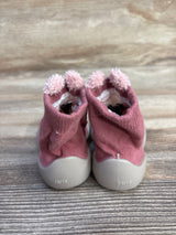 Tiny Explorings Bunny Sock Shoes Pink sz 2/3c