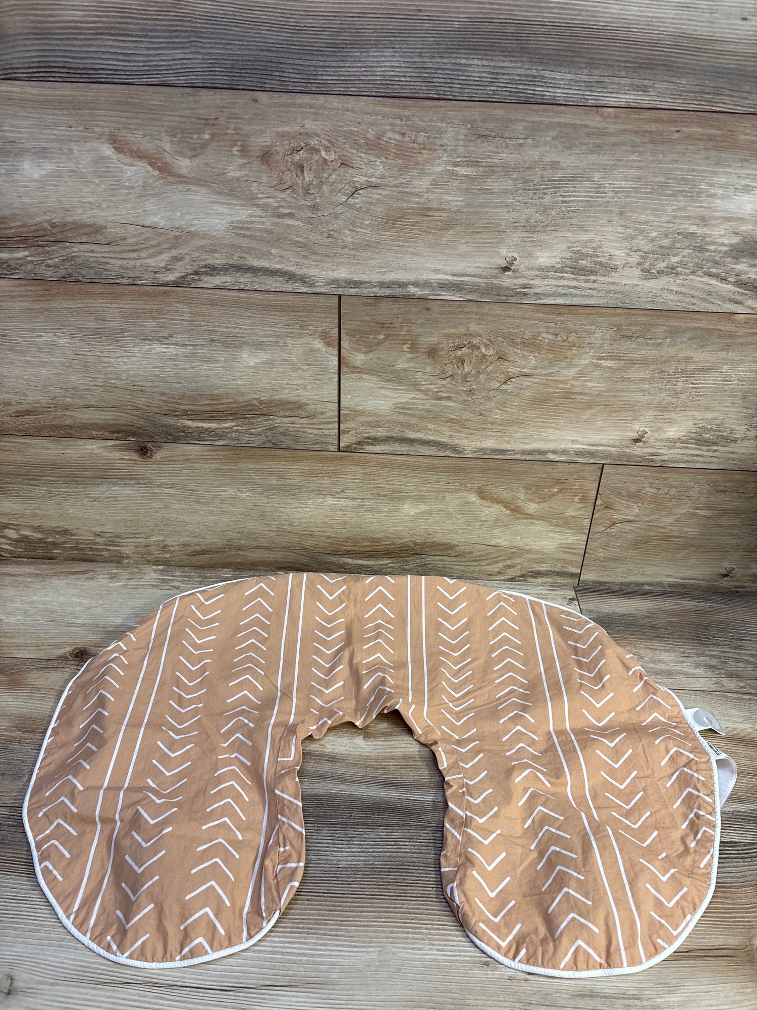 Boppy Organic Nursing Pillow Cover in Camel Stitched Stripe