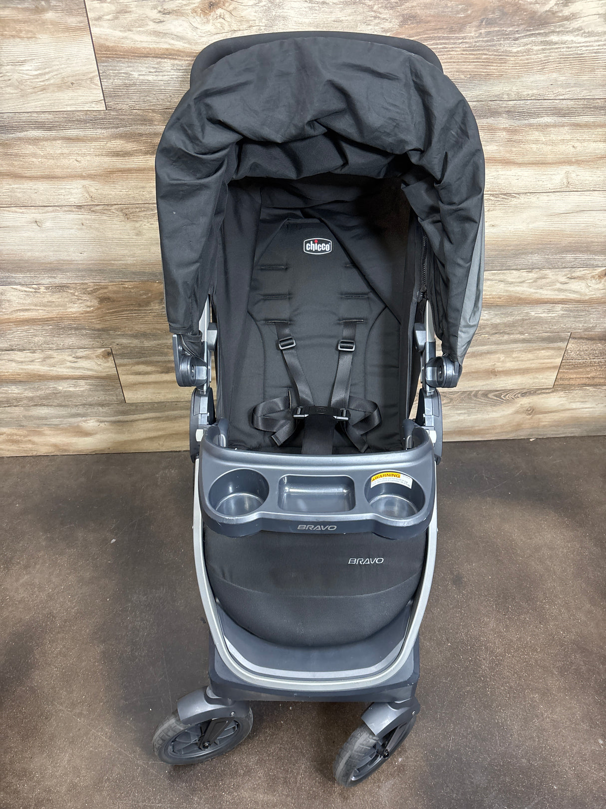 Chicco Bravo Quick-Fold Stroller in Black