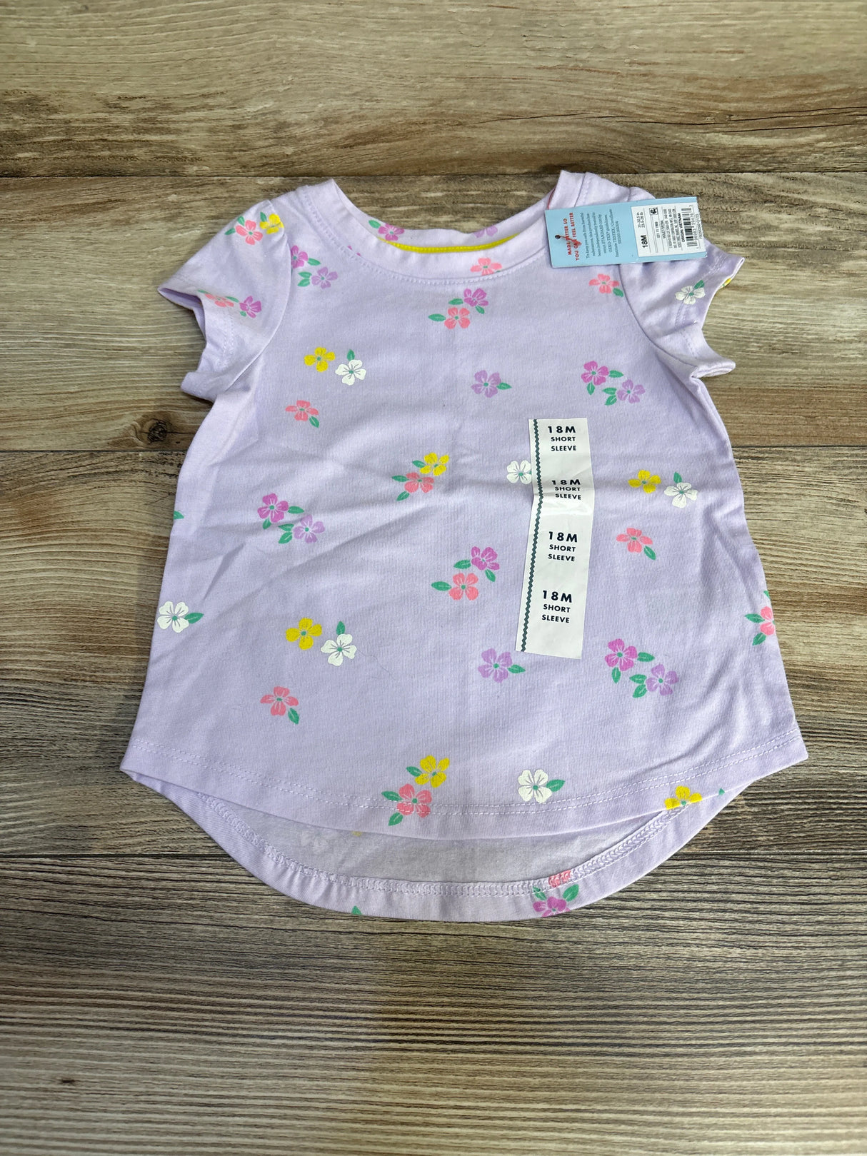 NEW Cat & Jack Floral Shirt Purple sz 18m - Me n Mommy To Be