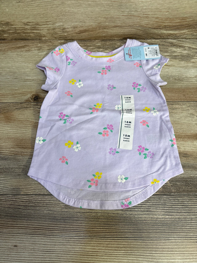 NEW Cat & Jack Floral Shirt Purple sz 18m - Me n Mommy To Be
