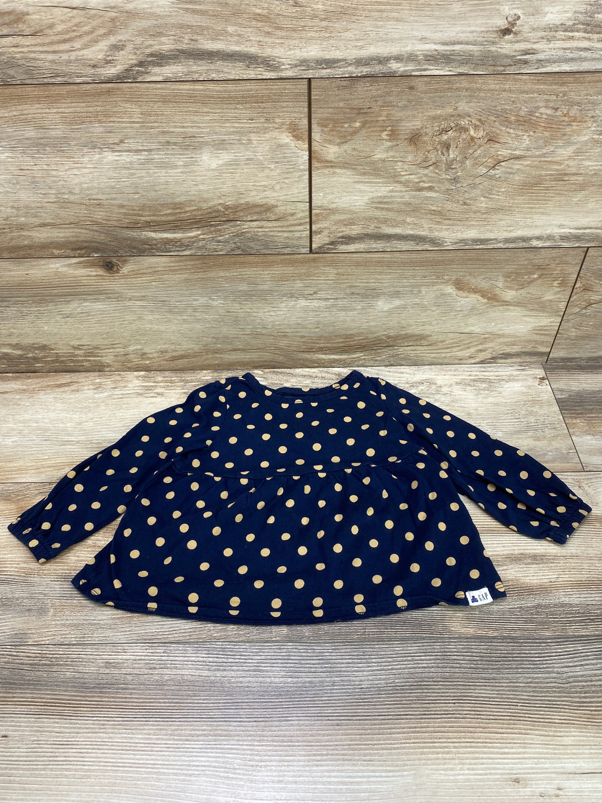 Baby Gap Polka Dot Top Navy sz 3T