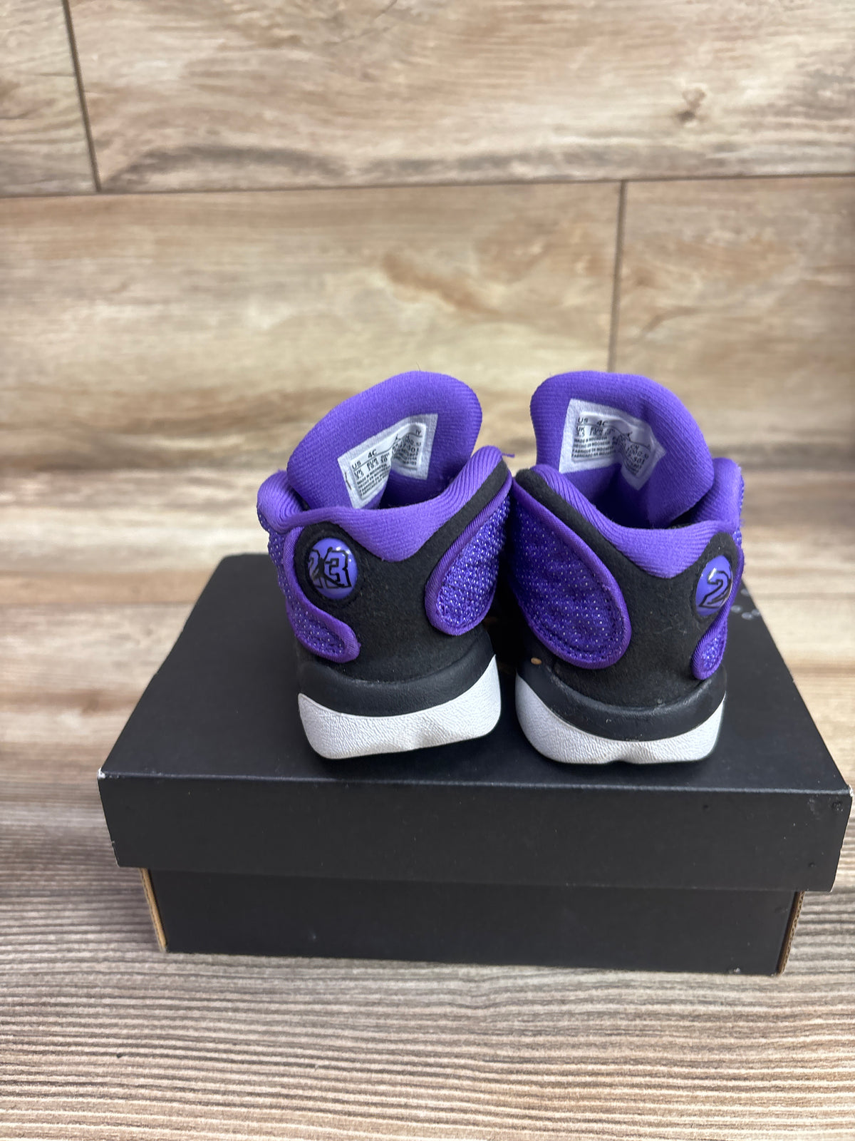 Air Jordan 13 Retro TD 'Purple Venom' Sneakers sz 4c