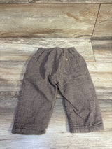 Zara Button Drawstring Joggers Brown sz 9-12m