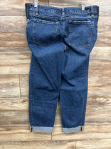 Isabel Maternity Under Belly 90's Straight Maternity Jeans Blue sz 6/Small