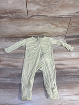 Lucky Elk Bamboo Footless Sleeper Green sz 3-6m